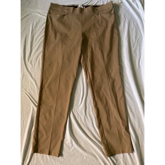 Comfort Waist Tan Womens XL Pants By 89th + Madison - Picture 1 of 8